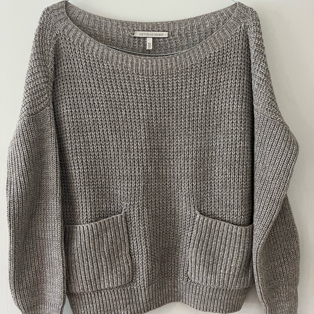 Victoria's Secret Gray Knit Sweater